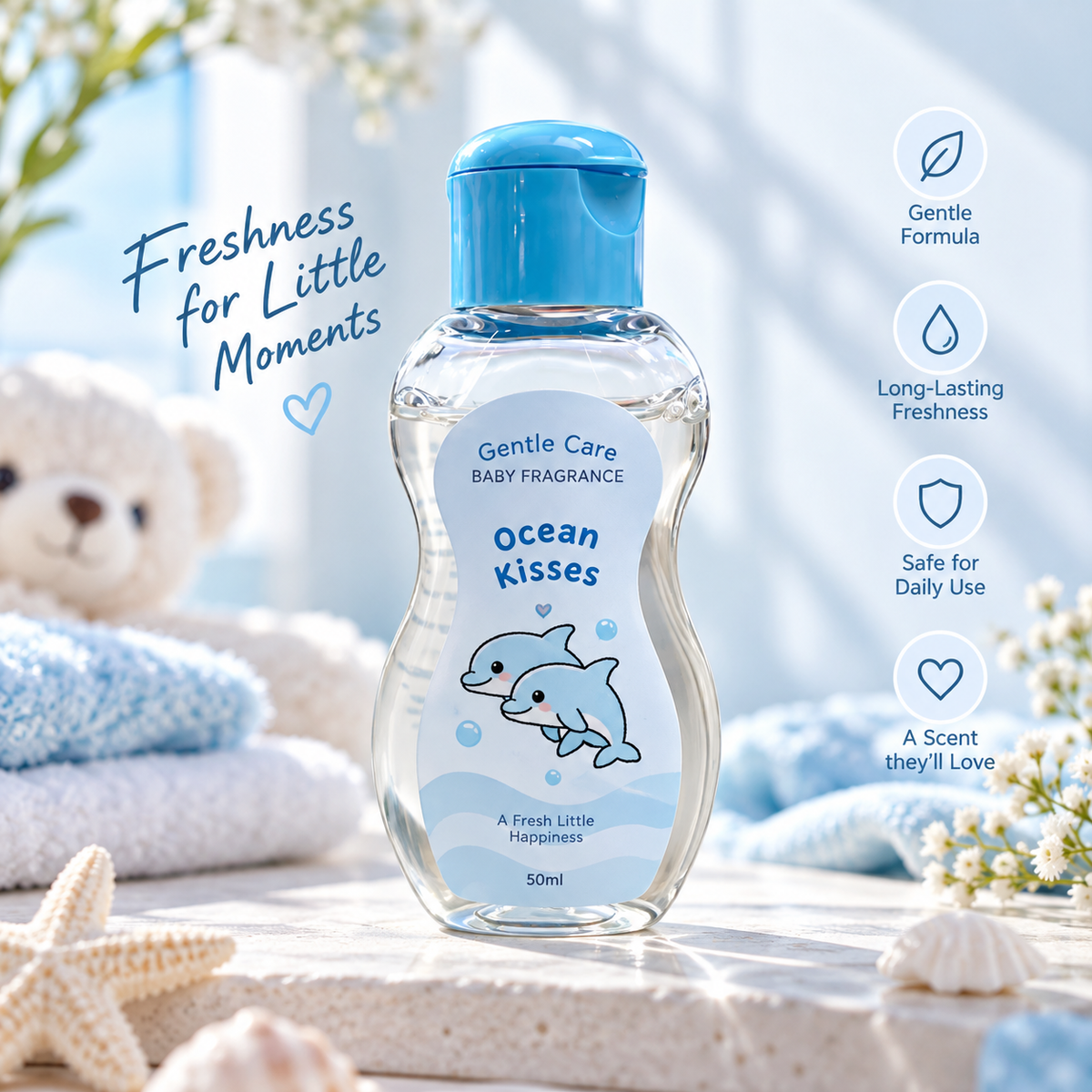 🌊✨Ocean Kisses Gentle Fragrance Mist – Fresh & Clean Scent