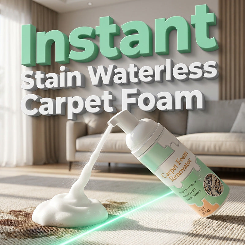🔥Waterless Carpet Foam Stain Remover with Towel🔥