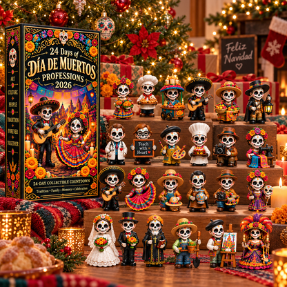 24 Días de Día de Muertos: Calendario Coleccionable de Profesiones