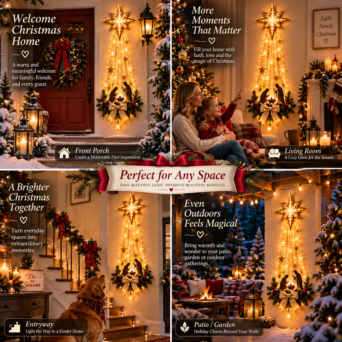 ✨Last Day 90% OFF✨ Lighted Nativity Wall Decor