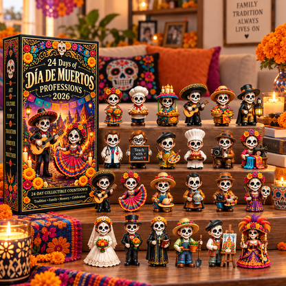 24 Días de Día de Muertos: Calendario Coleccionable de Profesiones